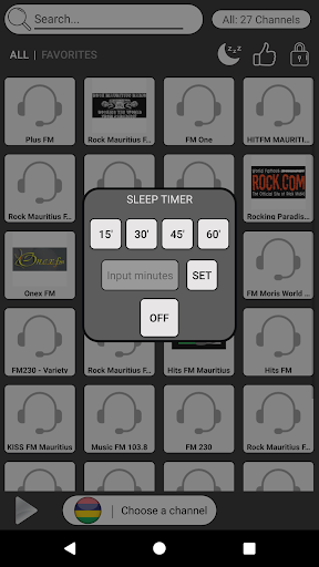 Mauritius Radio Stations - FM Screen 2