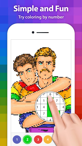 Screenshot of LGBT Color by Number
