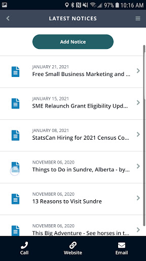 Town of Sundre Screen 3