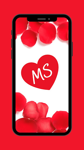 Android application M + S Letters Love Wallpapers screenshort
