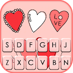 Cover Image of Скачать Doodle Love Keyboard Theme  APK