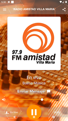 Android application Radio Amistad Villa María screenshort