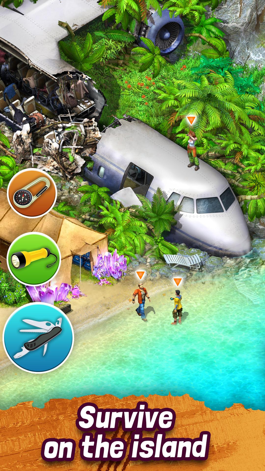 Android application Survivors: Match 3・Lost Island screenshort