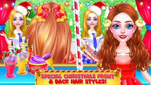 Christmas Girls Hair Spa Salon Screen 2