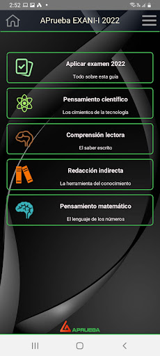 Android application EXANI-I APrueba screenshort