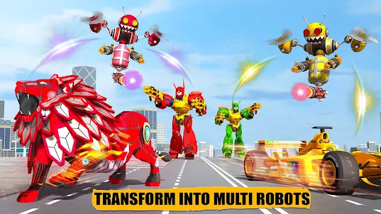 Lion Robot Transformation Game