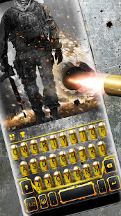 Gun Bullet Battle Keyboard Theme 6.0.1116_7 APK screenshots 1