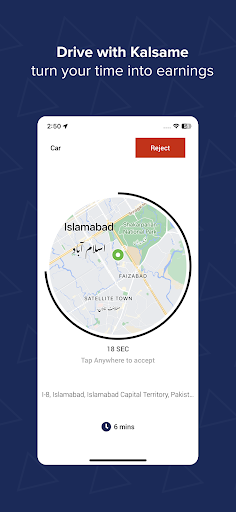 Android application Kalsame Driver screenshort