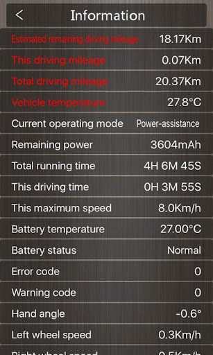Android application MiniRobot screenshort