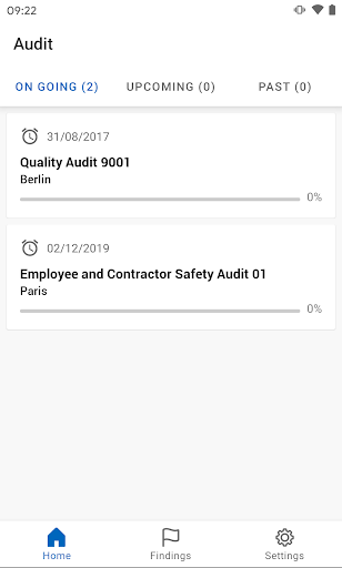 Android application Enablon Audit screenshort