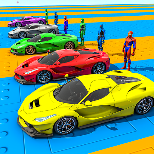 Superhero Car Games: Mega Ramp