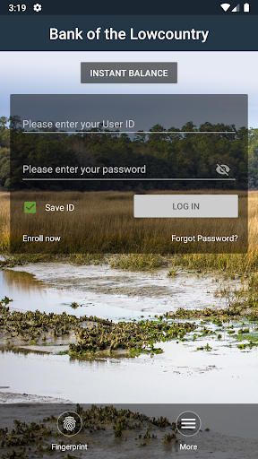 Bank of the Lowcountry Mobile Screen 2
