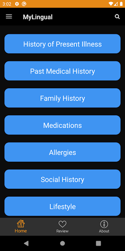 Android application MyLingual MD screenshort