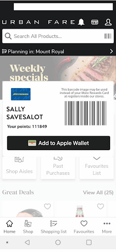 Urban Fare Screen 2
