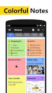 WeNote: Notes Notepad Notebook MOD APK (премиум разблокирован) 1