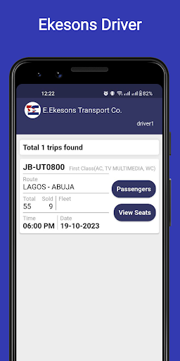 Ekesons Driver Screen 2