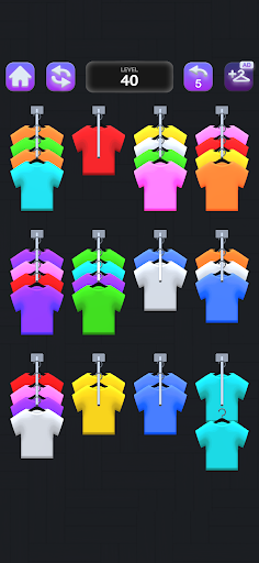 Android application Clothes Sort Puzzle screenshort