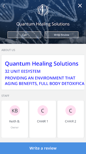 Android application Quantum Healing Solutions screenshort