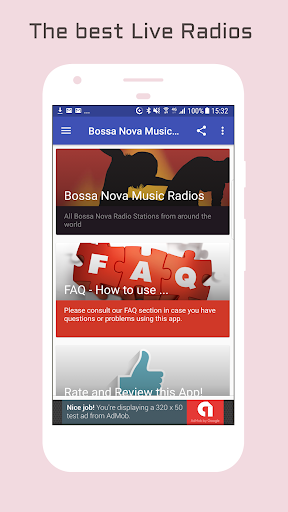 Android application Bossa Nova Music Radio screenshort