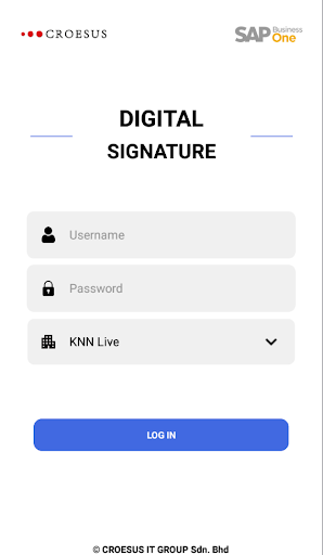 Android application KNN Digital Signature screenshort