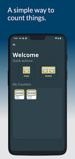 Android application Kazoeru: tally counter screenshort