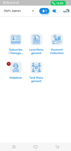 RSPL Admin Screen 2