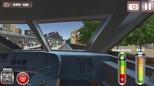 Rail Train 3D Simulator Games