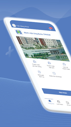 Android application BV Ung Bướu - Đặt khám screenshort