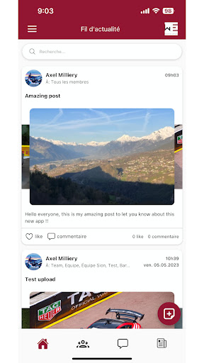 Android application Sunkhronos Sport screenshort