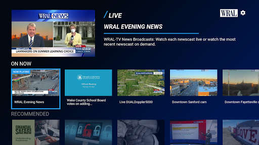 WRAL-TV North Carolina Screen 2