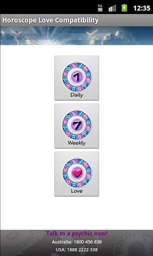 Android application Compatibility Love Horoscopes screenshort