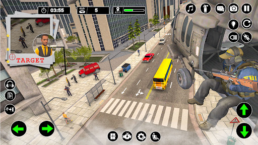 Police Helicopter Chase Game Screen 2