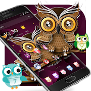 Two-dimensional Abstract Owl Theme  Icon