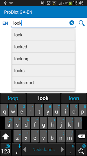 Android application Irish - English dictionary screenshort
