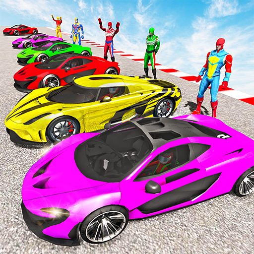 Superhero Car Stunt-Mega Ramp logo