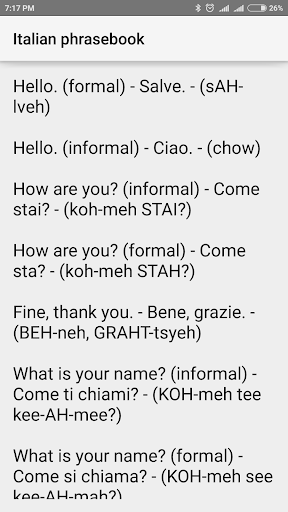 Italian for tourists Screenshot 2 - AppWisp.com