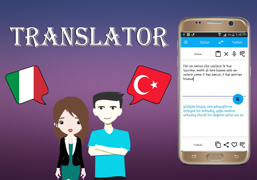 Italian To Turkish Translator Screen 2