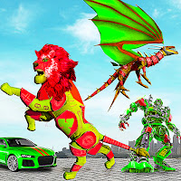 Flying Dragon Robot Transform Car Robot Games