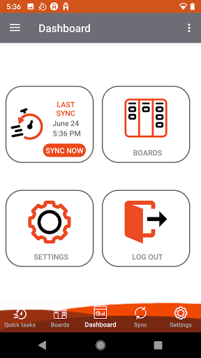 Android application QuickTasks Mobile screenshort