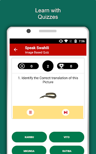 Screenshot of Learn Swahili Language Offline
