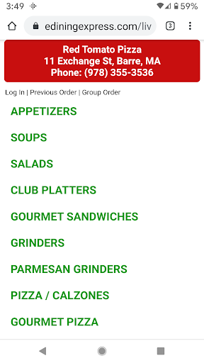 Red Tomato Pizza & Restaurant Screen 2