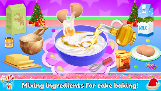 Christmas Cakes Cooking Bakery