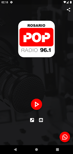 Android application Pop Radio Rosario 96.1 screenshort
