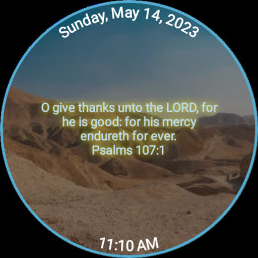 Give Thanks Bible Watch Face