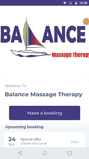 Android application Balance Massage Therapy screenshort