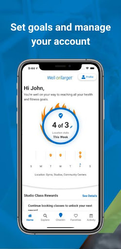 Screenshot of Well onTarget Fitness Program