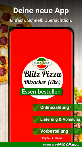 Android application Blitz Pizza Hitzacker (Elbe) screenshort