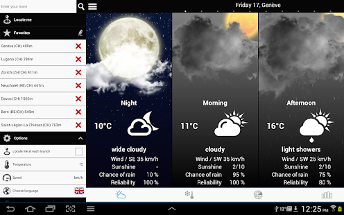 Weather for Switzerland Screenshot