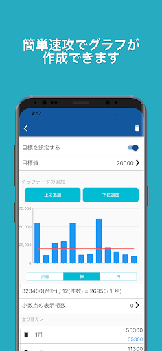 Android application 簡単便利「グラフメーカー」 screenshort