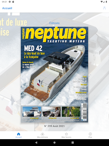 Android application Neptune Yachting Moteur screenshort